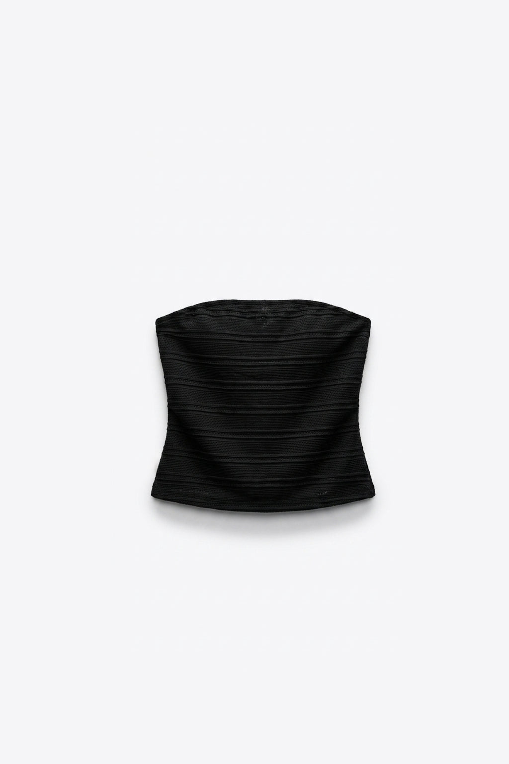 TOP BUSTIER EN TRICOT TEXTURÉ