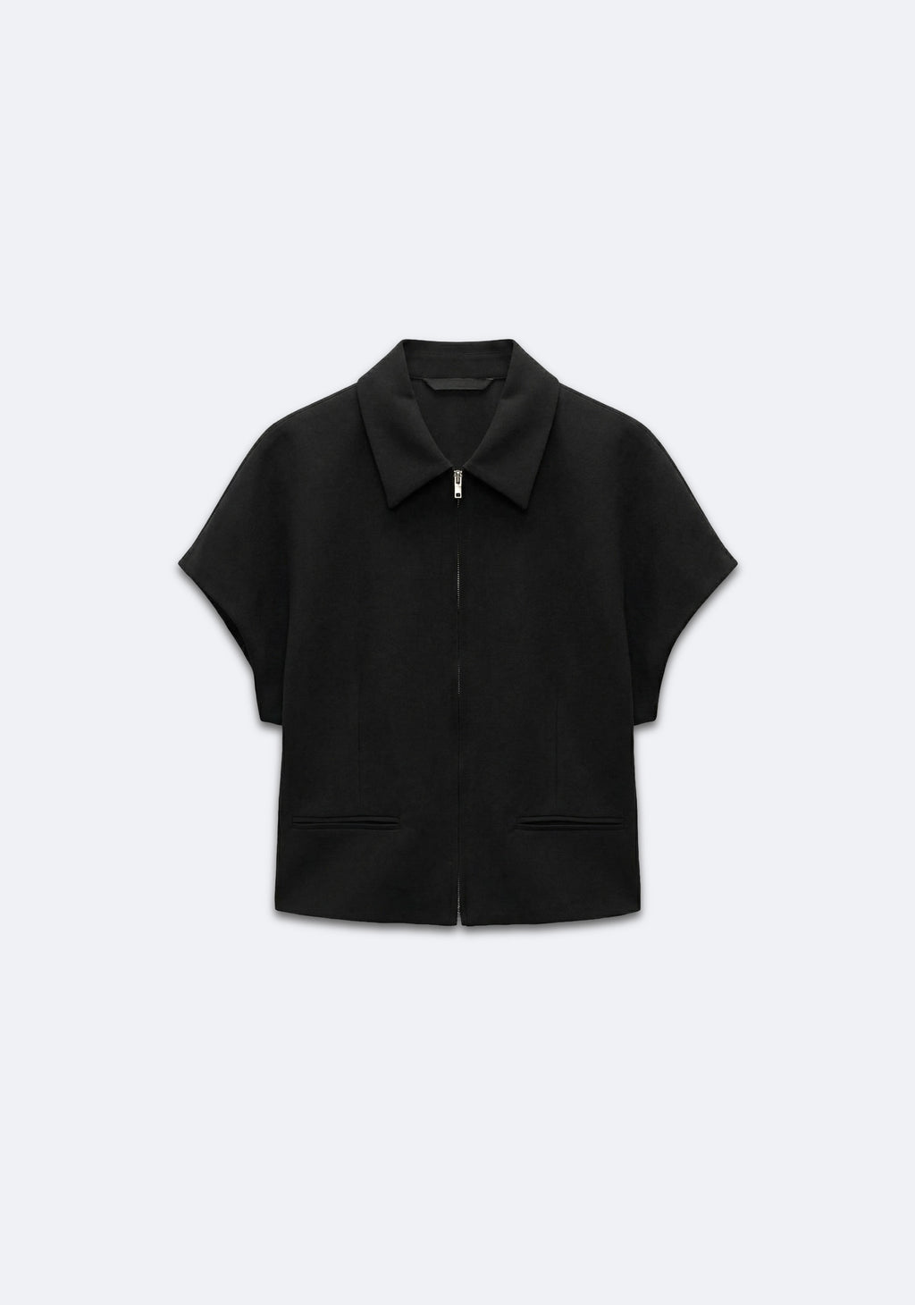 VESTE ZIPPÉE À MANCHES COURTES