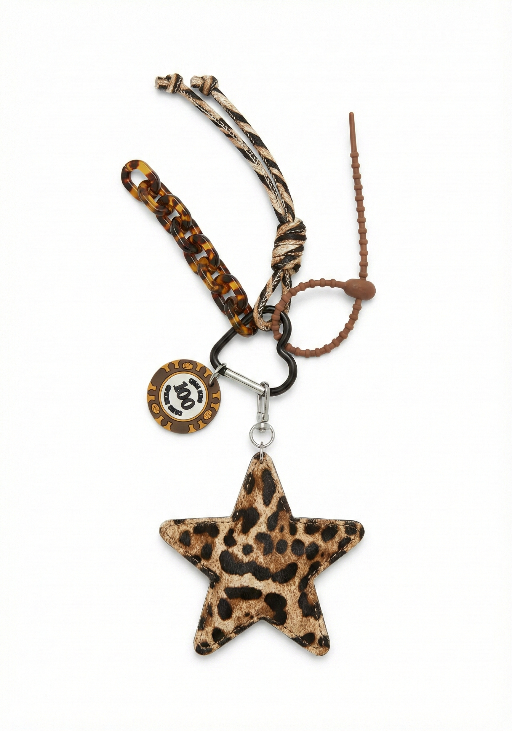 PORTE-CLÉS ÉTOILE TEXTURÉE MULTI-ÉLÉMENTS