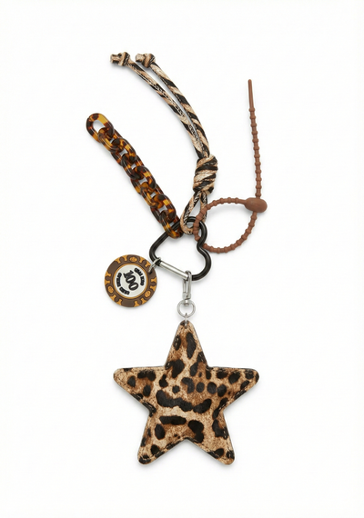 MULTI-ELEMENT TEXTURED STAR KEYRING