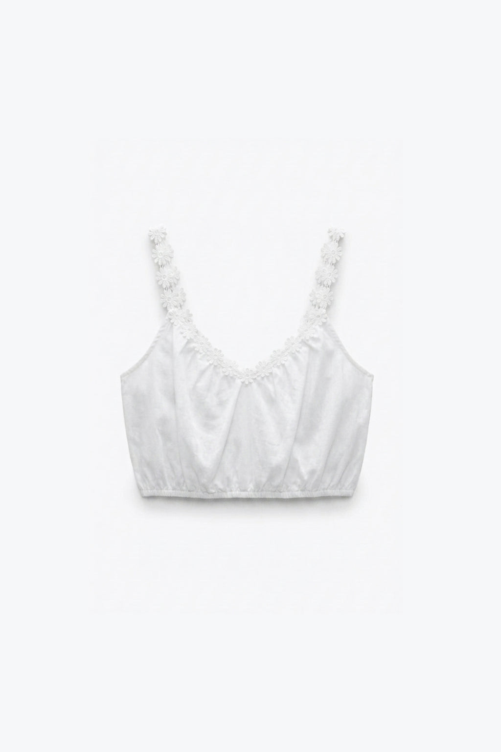 TOP AVEC BRODERIES DENTELLE