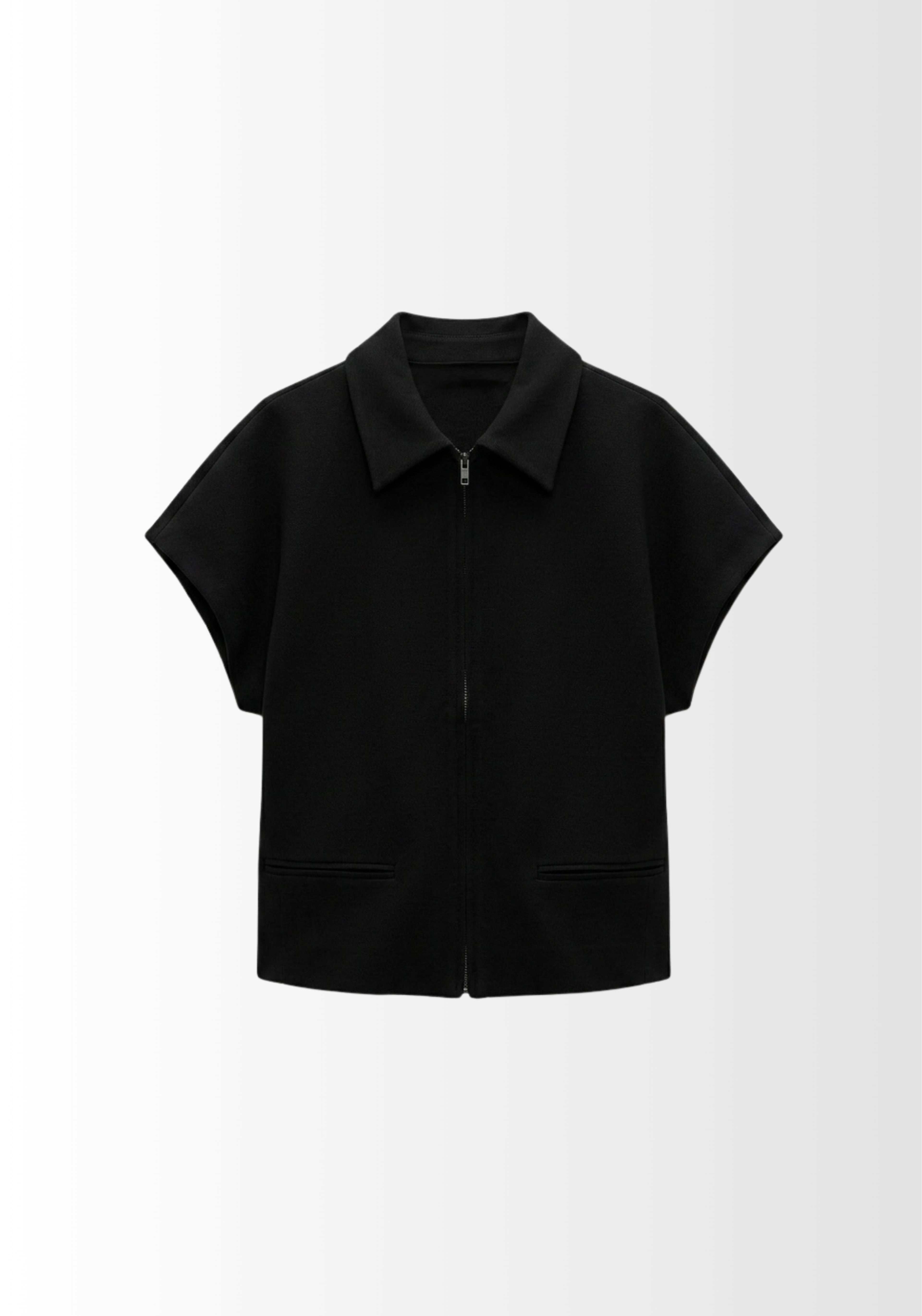 VESTE ZIPPÉE À MANCHES COURTES