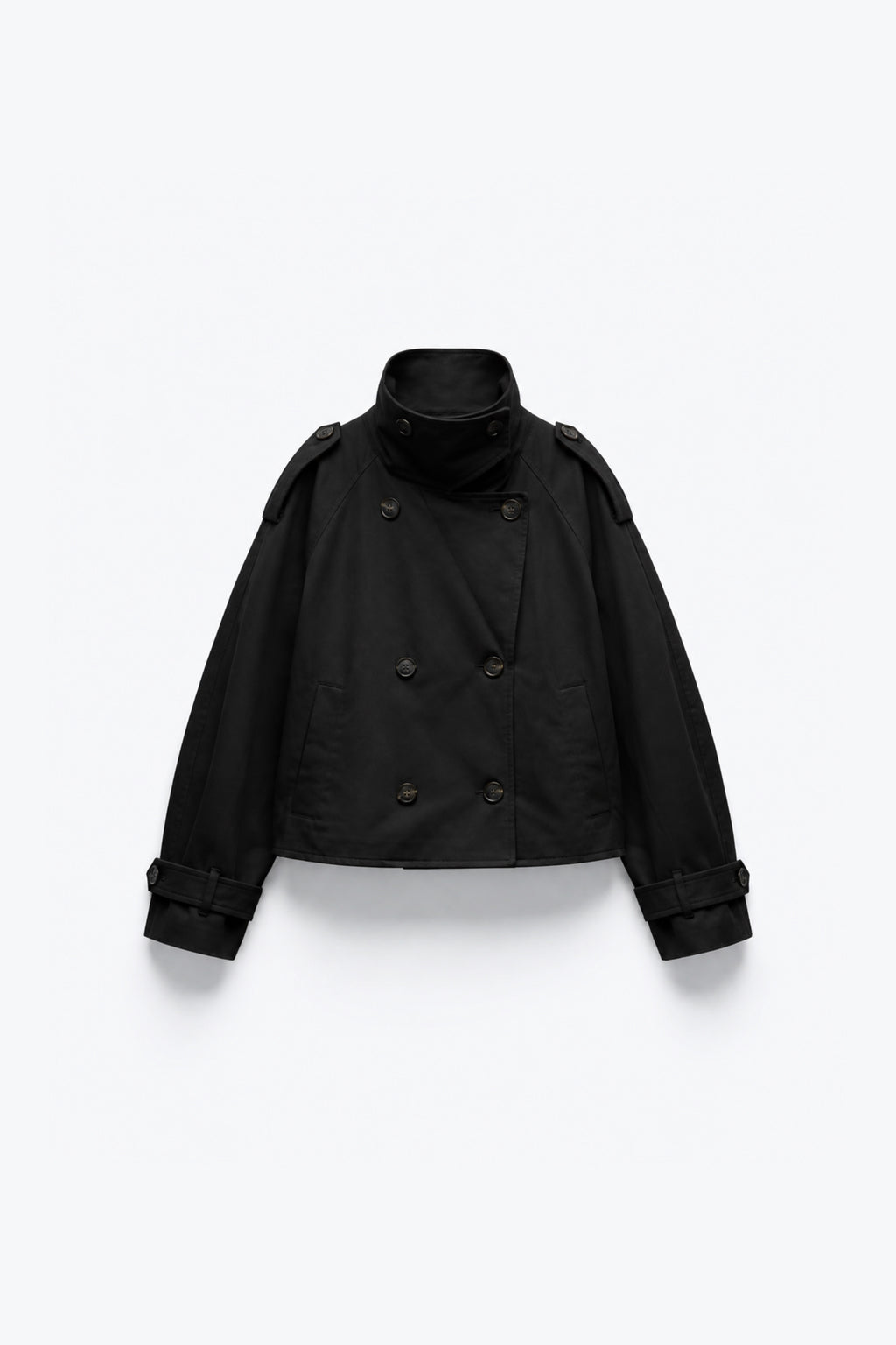 VESTE COURTE CROISÉE STYLE TRENCH