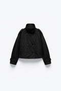 VESTE COURTE CROISÉE STYLE TRENCH