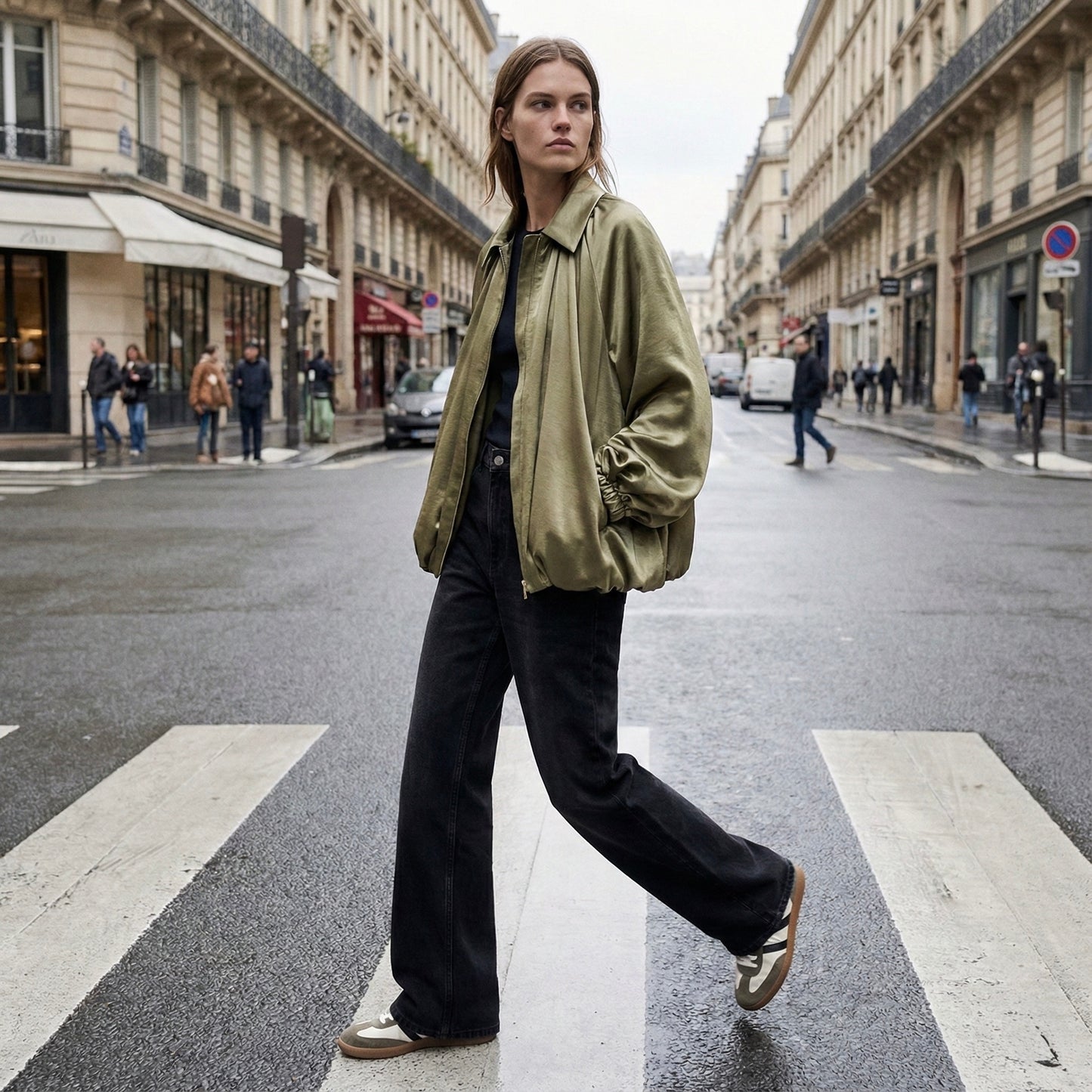 BLOUSON AMPLE À MANCHES BOUFFANTES