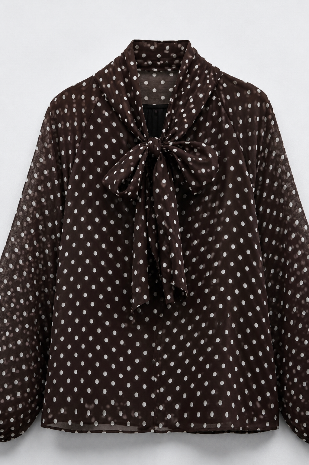 BLOUSE AMPLE À MOTIF POIS