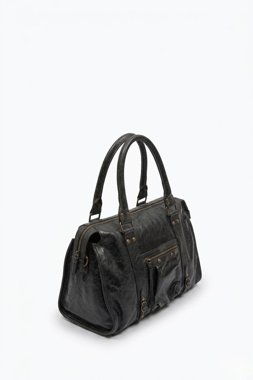 SAC À MAIN EN CUIR DE VACHETTE - HÉRITAGE