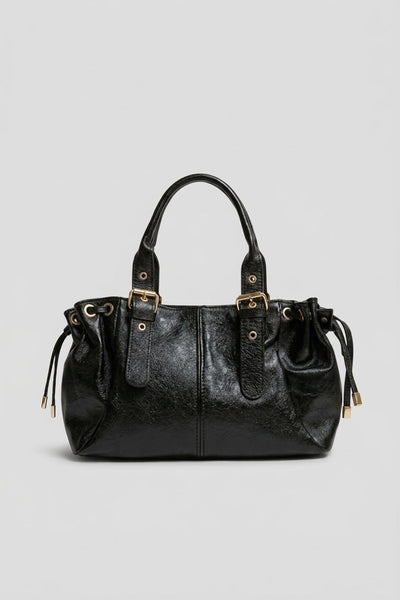 SAC BASSET EN CUIR GRAINÉ ITALIEN