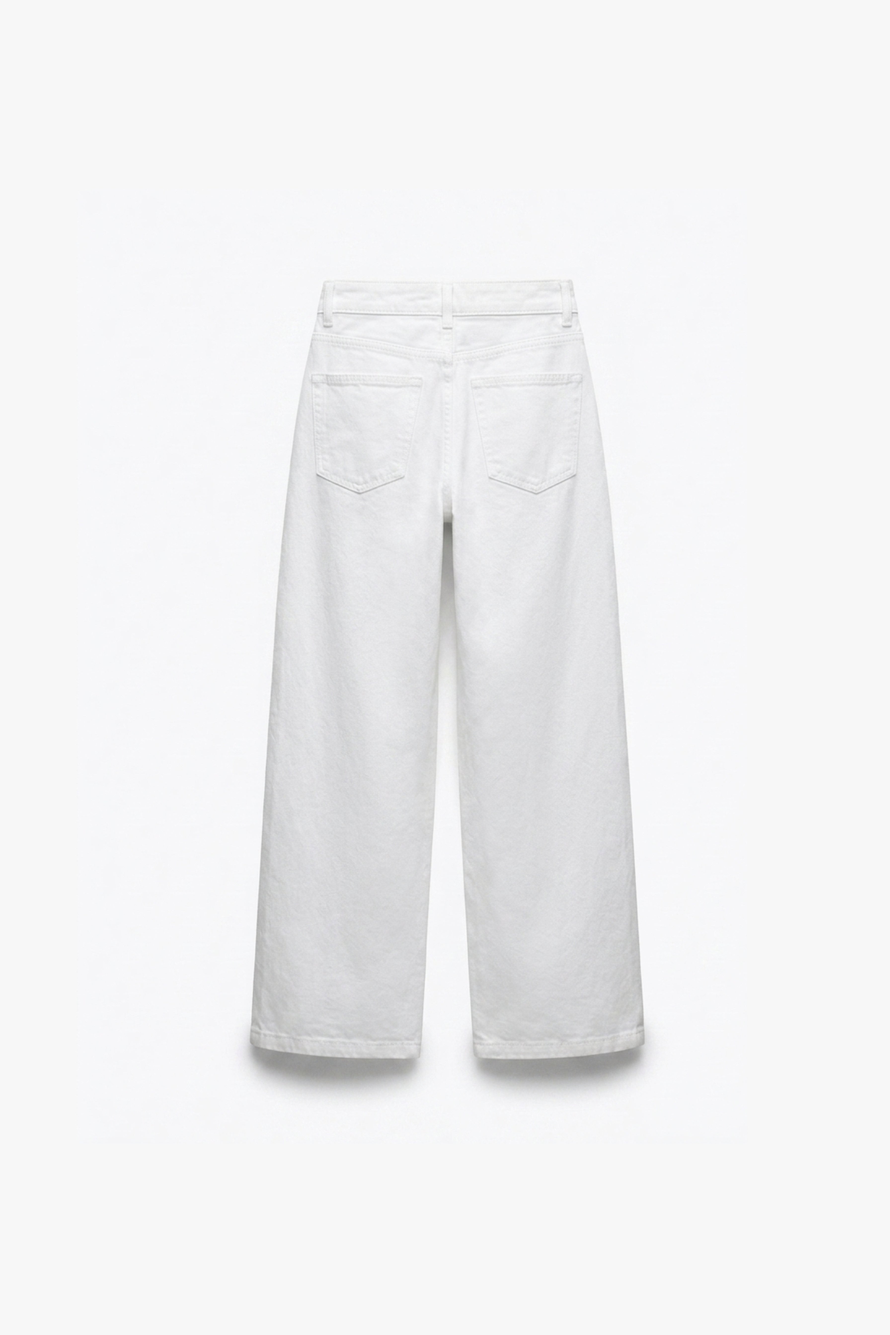 JEANS BLANC COUPE LARGE