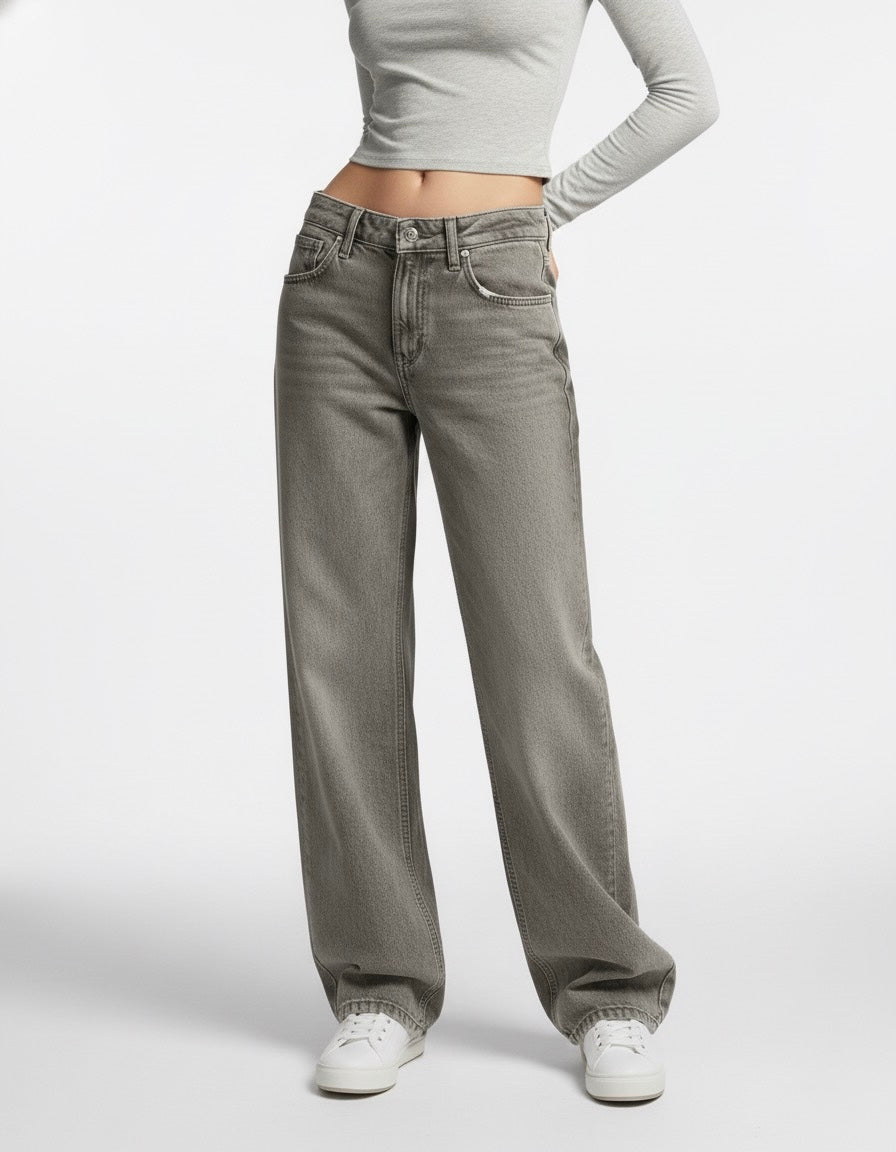 JEAN DROIT EFFET DÉLAVÉ