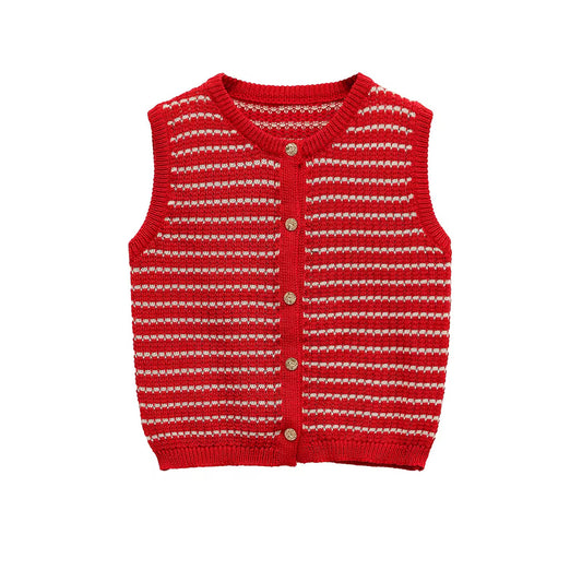 GILET TRICOTÉ SANS MANCHES