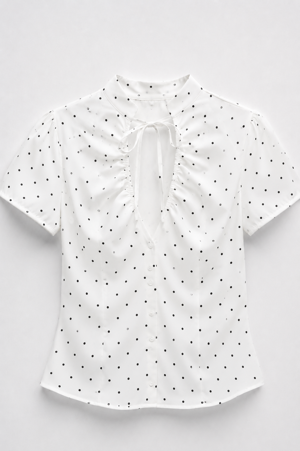 CHEMISE MANCHES BOUFFANTES COL NOUÉ