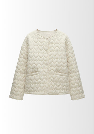 QUILTED SNAP-BUTTON JACKET