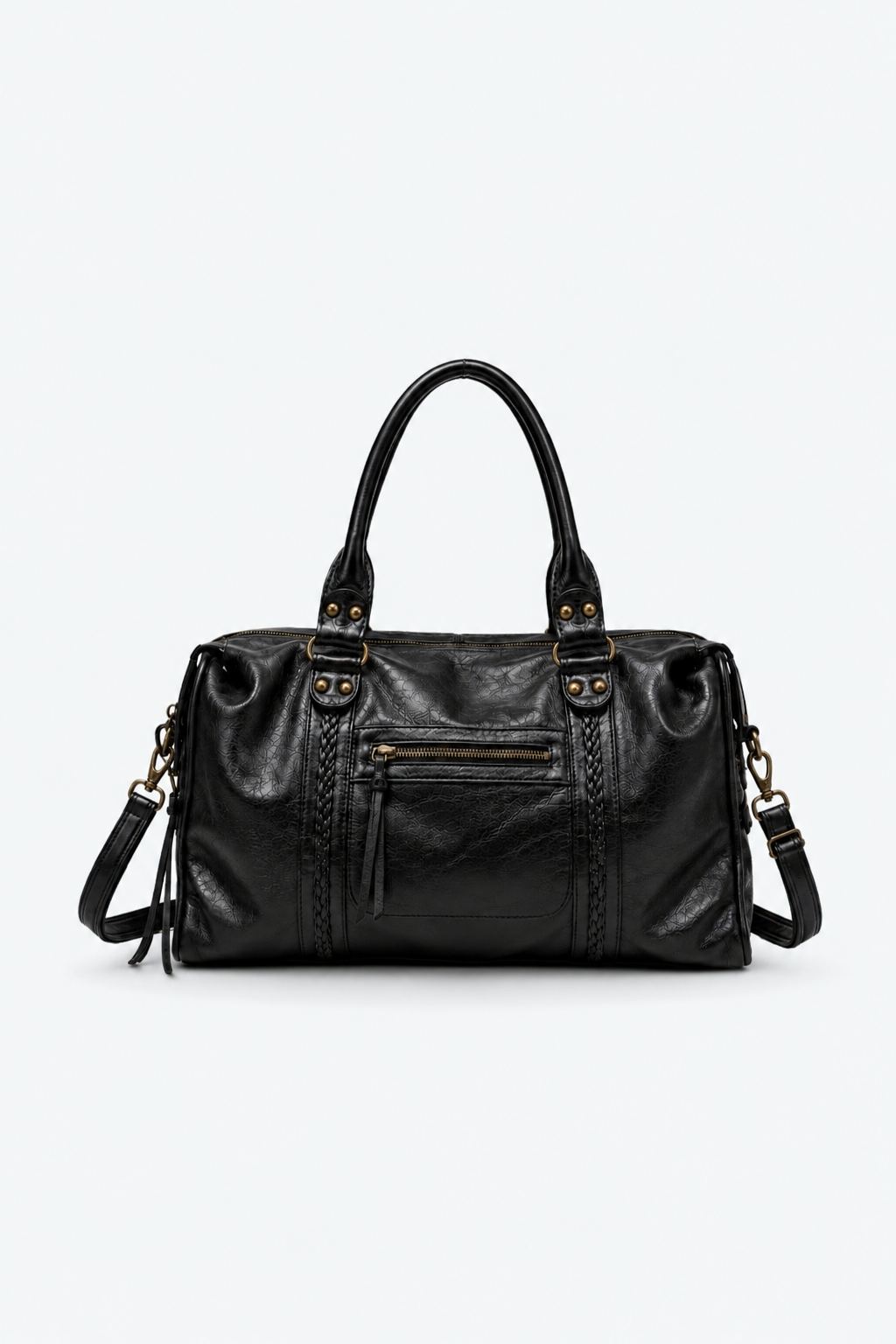 SAC À MAIN CABAS CUIR PU TRESSÉ