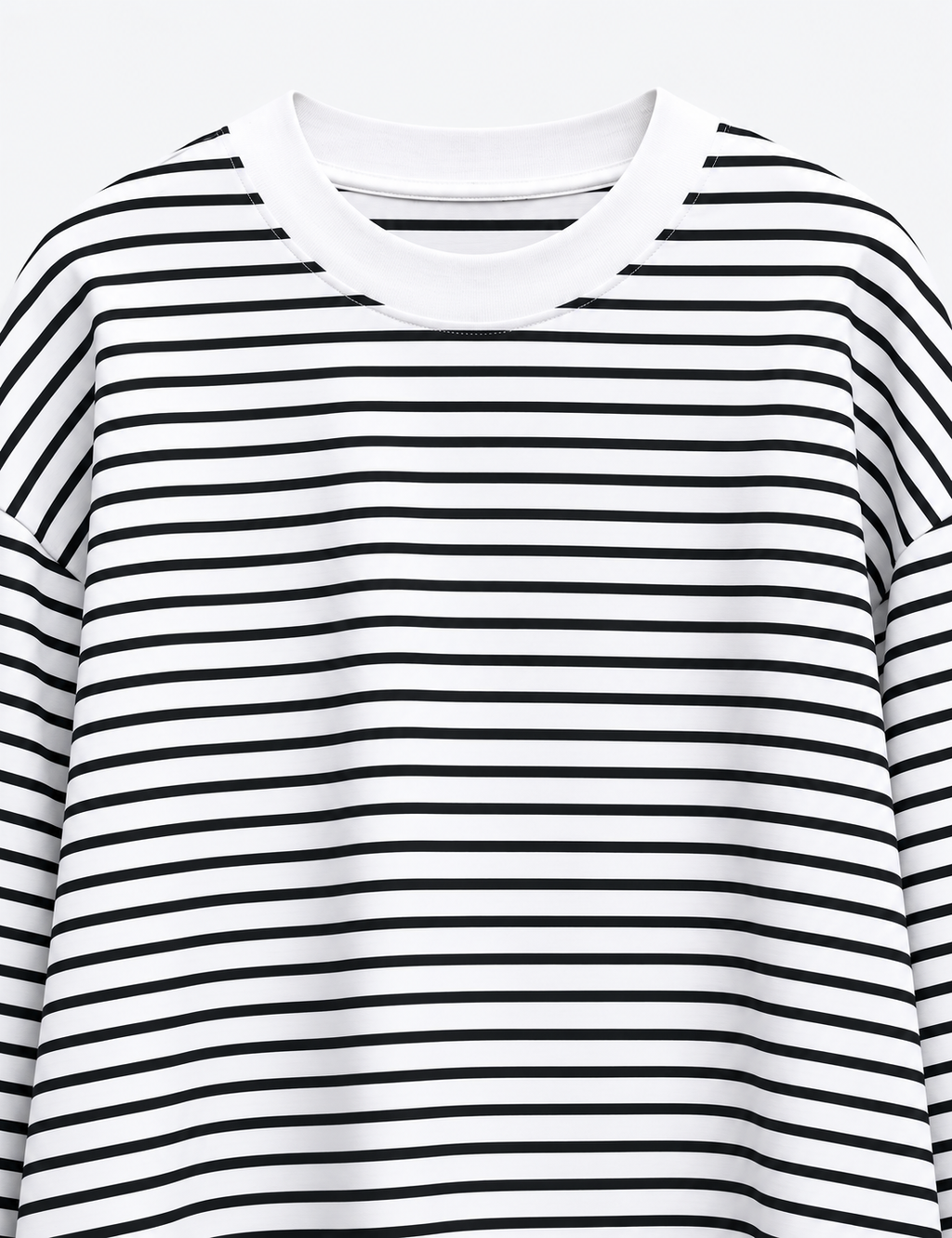 T-SHIRT RAYÉ À ÉPAULES TOMBANTES