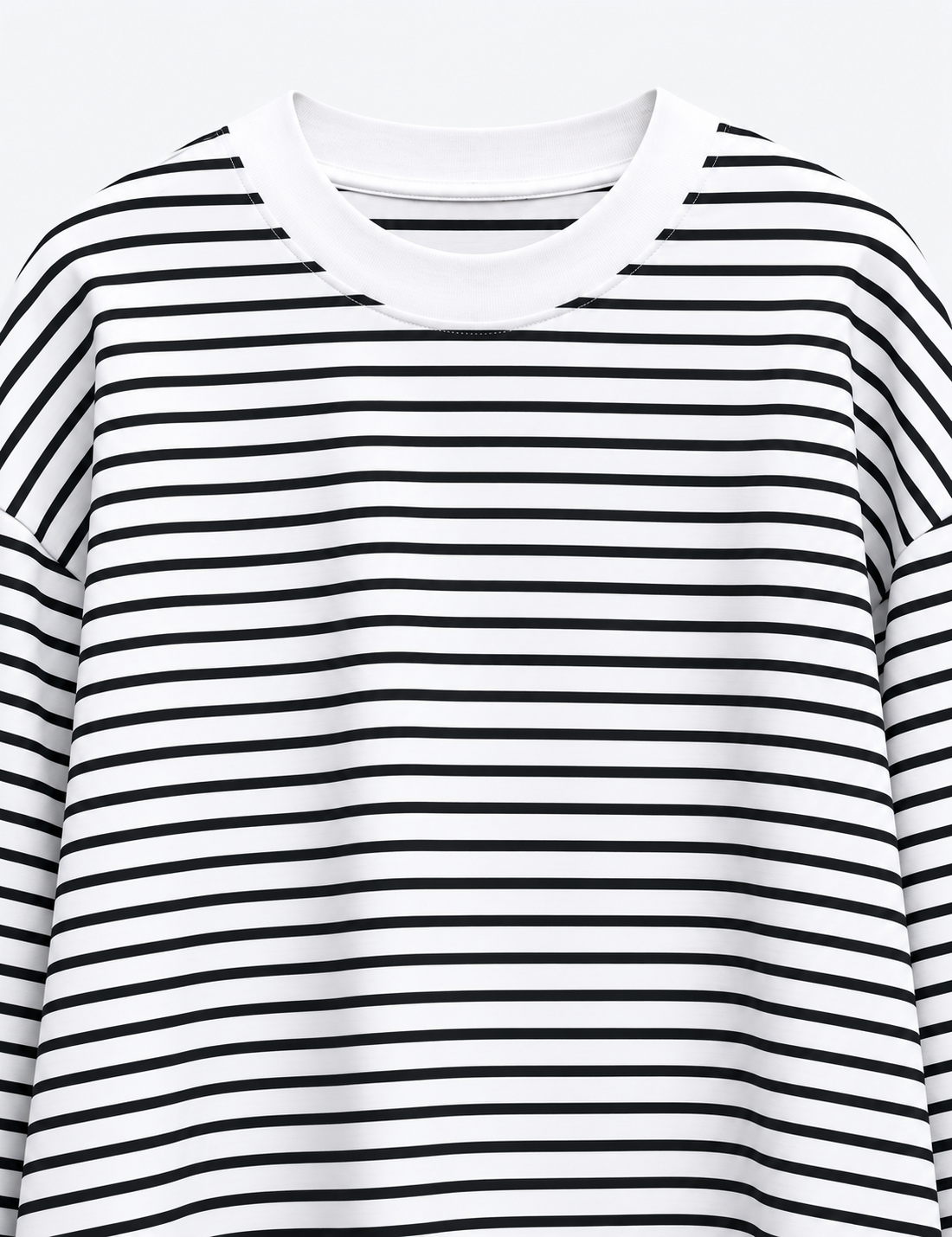 T-SHIRT RAYÉ À ÉPAULES TOMBANTES