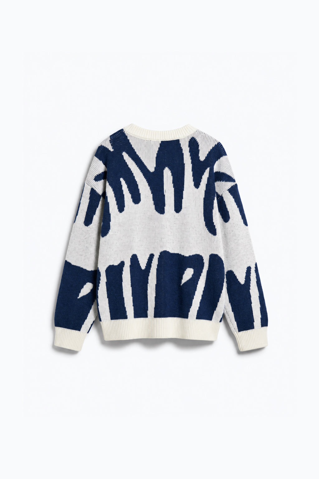 PULLOVER EN MAILLE JACQUARD À EMMANCHURES TOMBANTES