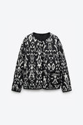 VESTE MATELASSÉE À IMPRIMÉ IKAT