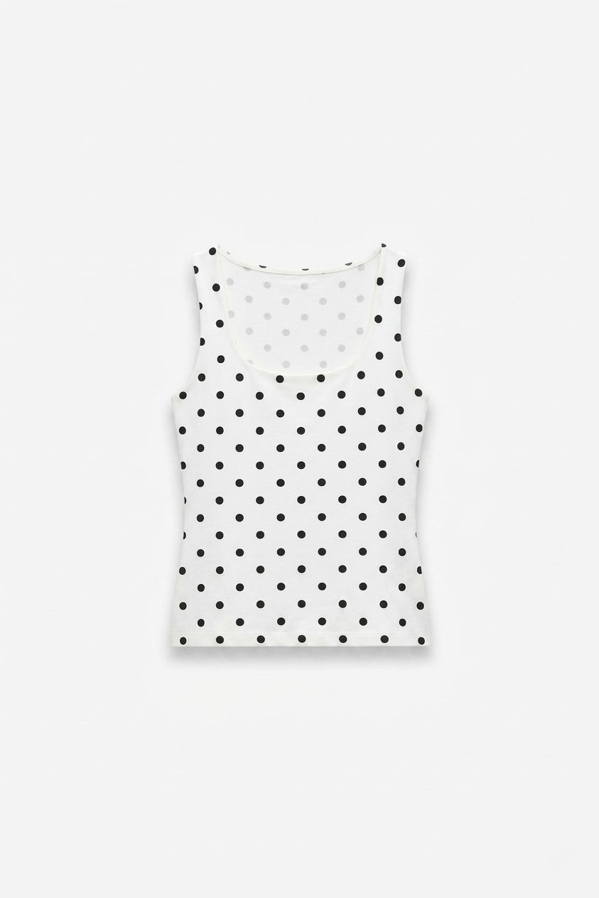 POLKA DOT TANK TOP