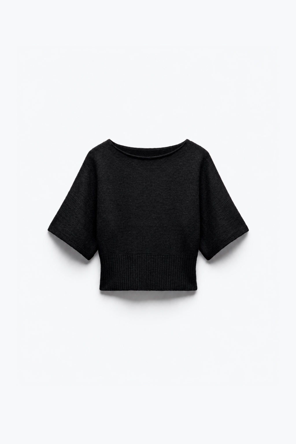 PULL COURT EN MAILLE CINTRÉ