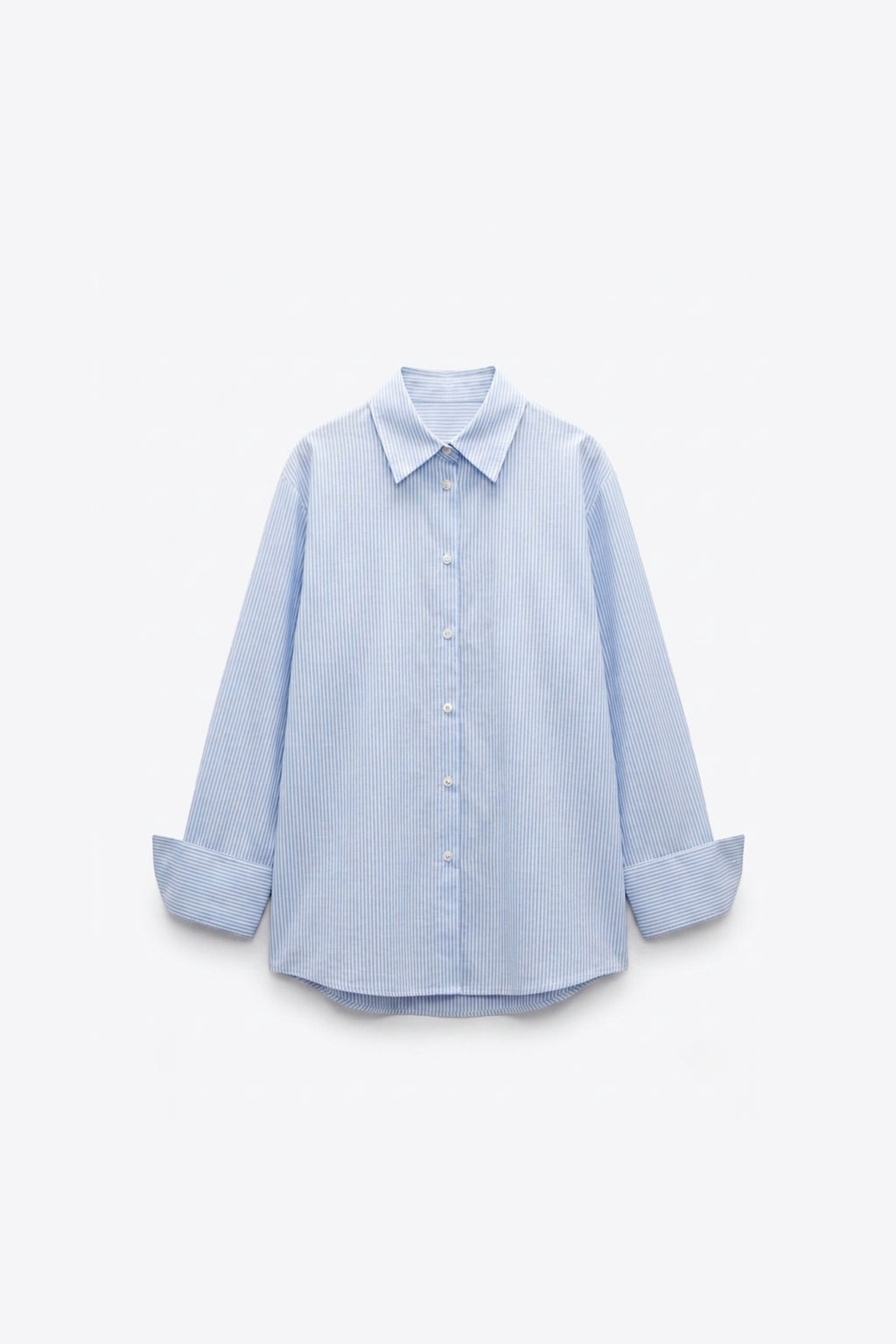 CHEMISE OVERSIZE RAYÉE COL CLASSIQUE