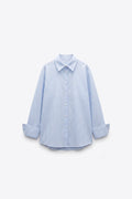 CHEMISE OVERSIZE RAYÉE COL CLASSIQUE