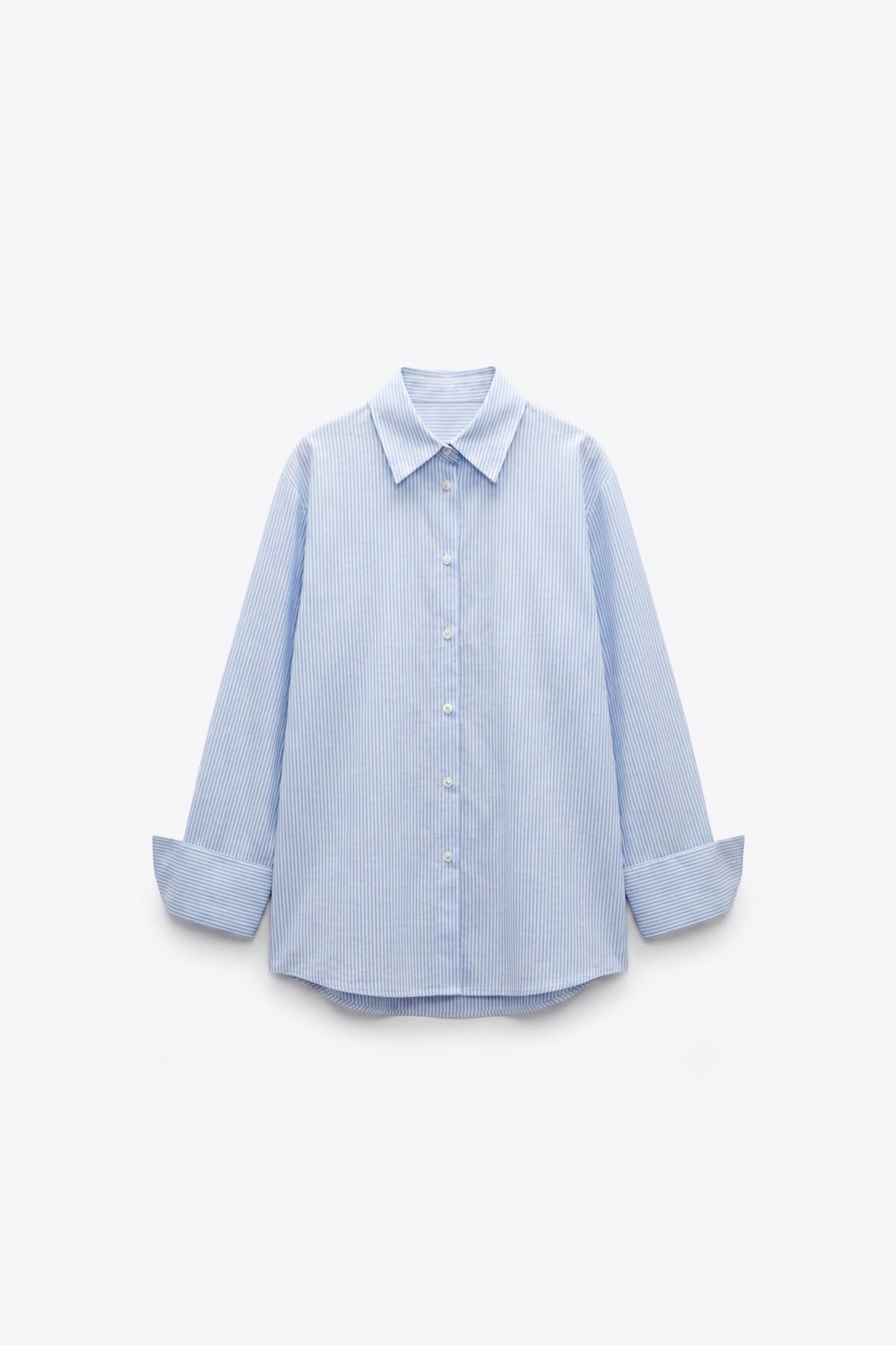 CHEMISE OVERSIZE RAYÉE COL CLASSIQUE
