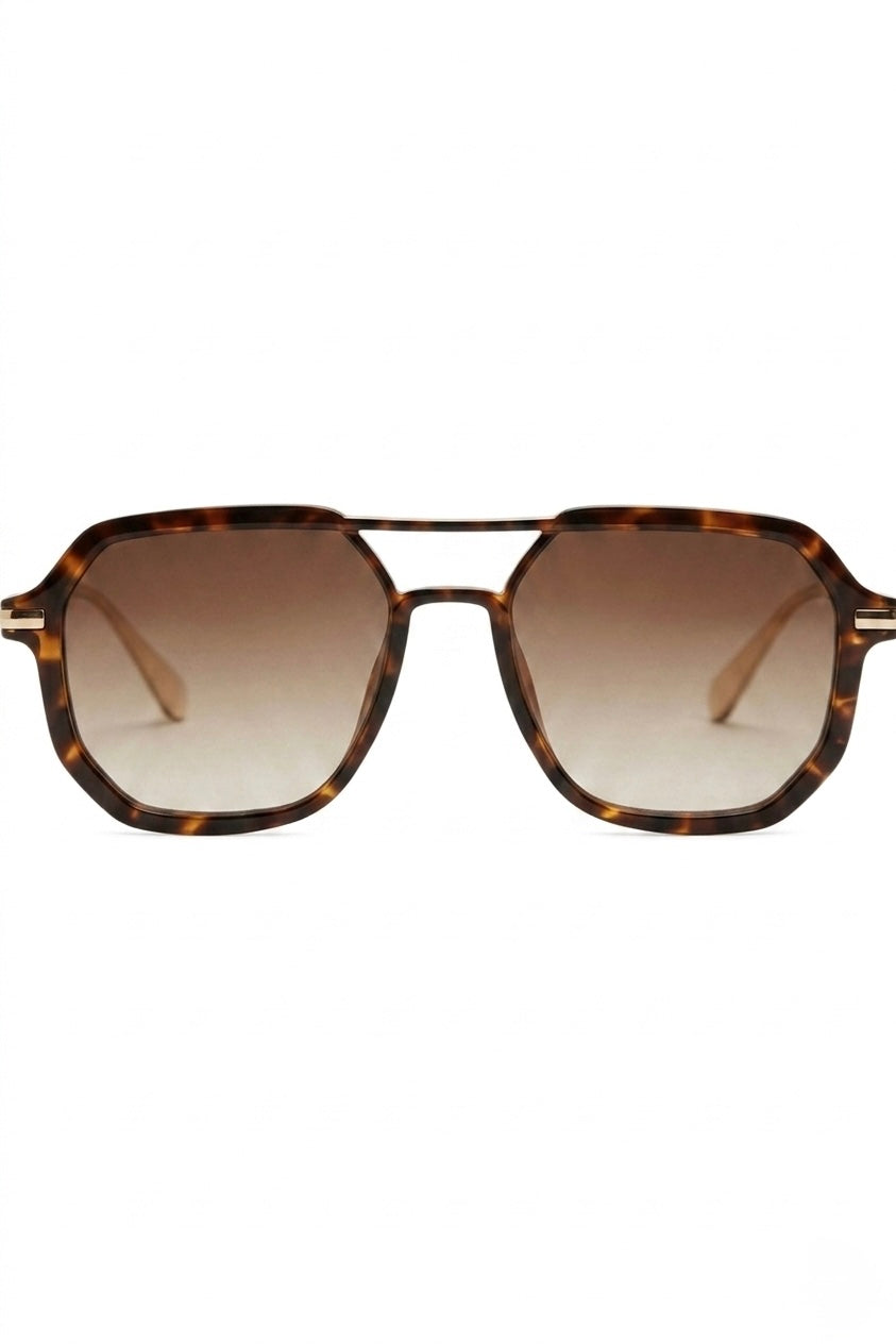 LUNETTES AVIATOR HEXAGONALES ÉCAILLE