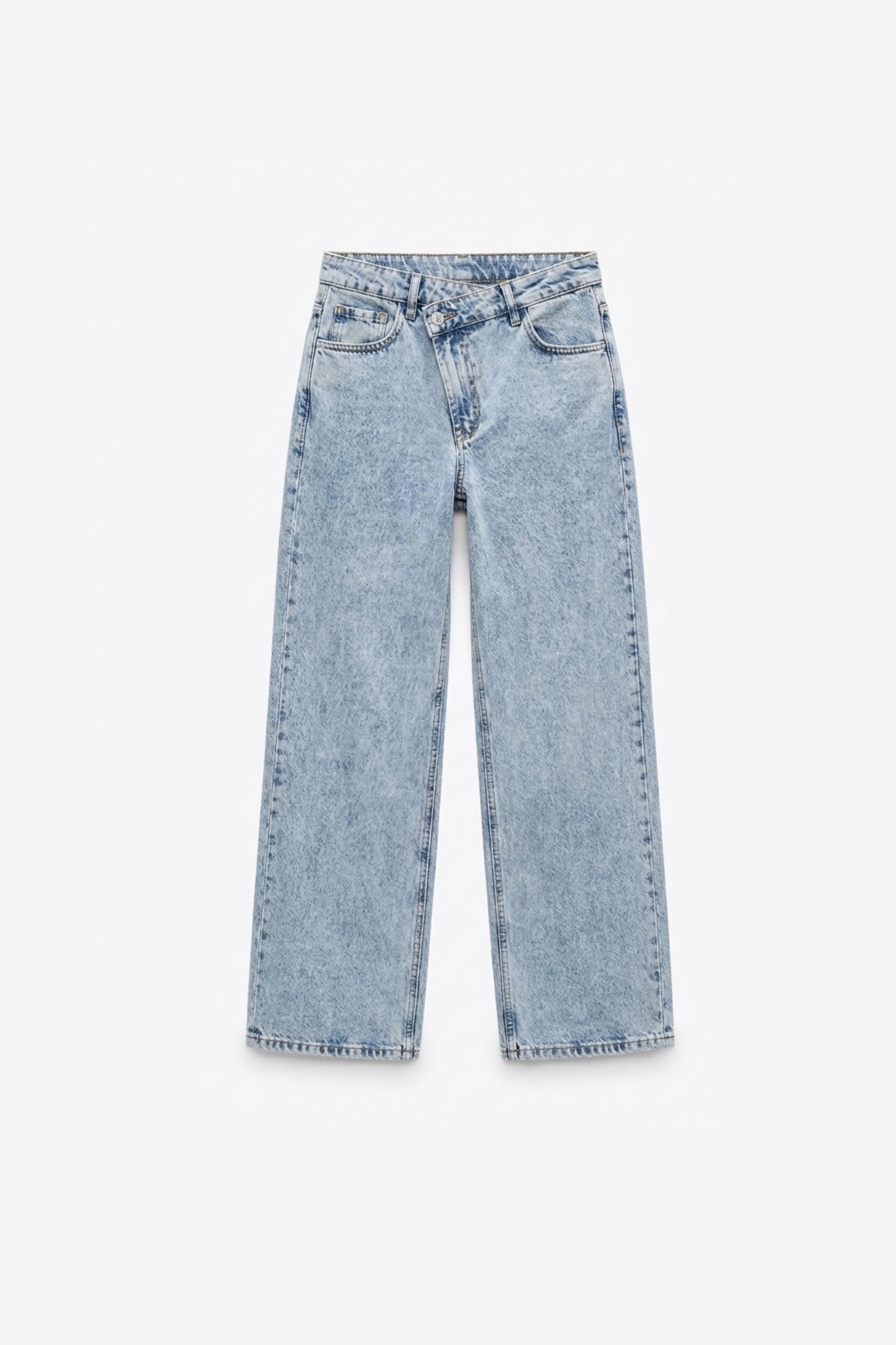 JEANS À TAILLE ASYMÉTRIQUE