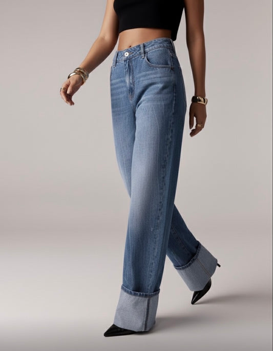 JEAN LARGE À REVERS XXL