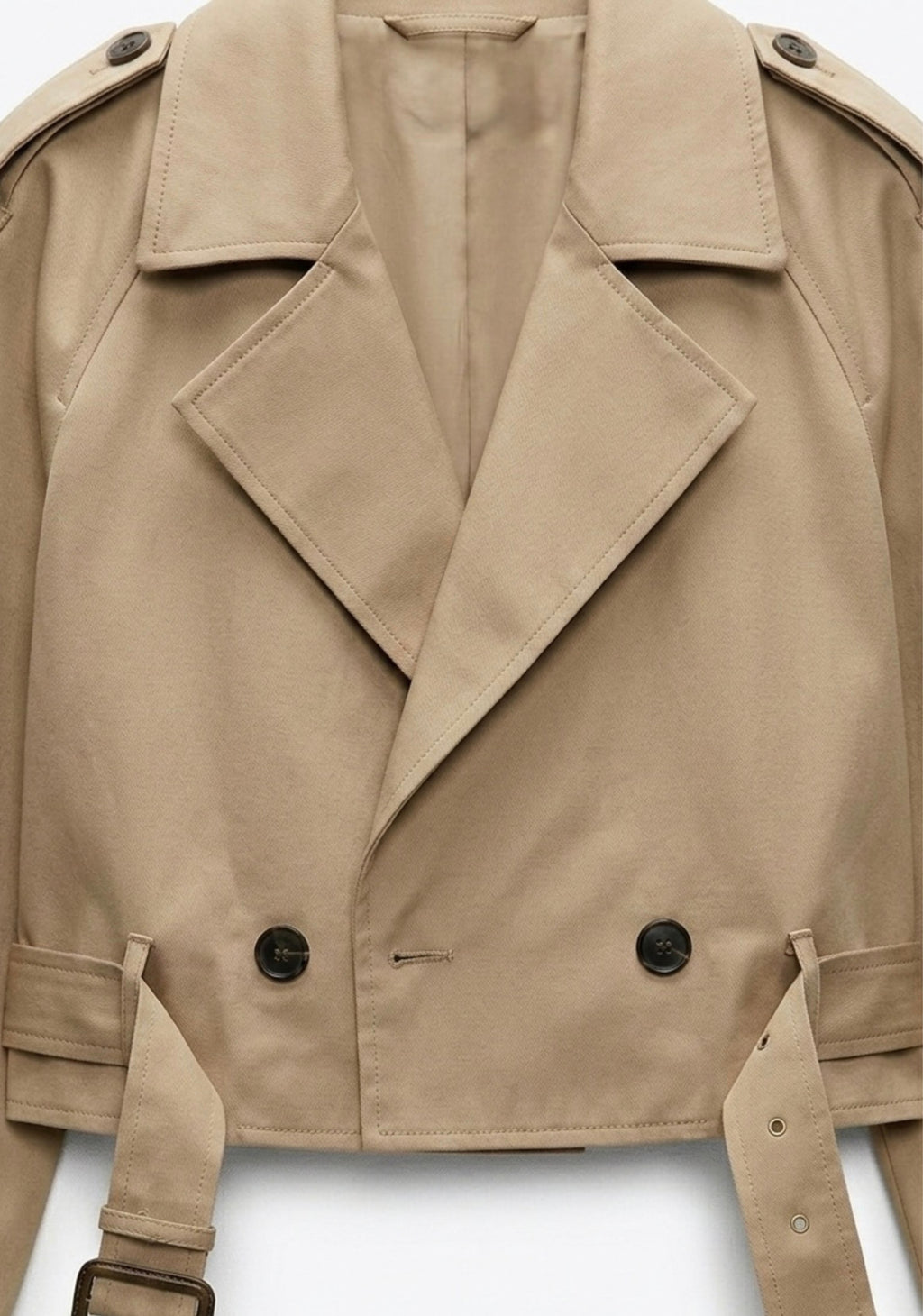 TRENCH-COAT COURT CROISÉ