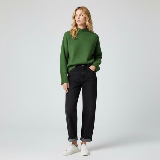 Maglione oversize a mezza manica • Donna