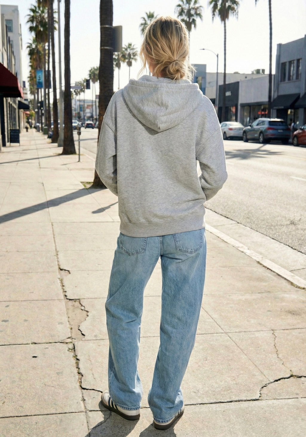 SWEAT À CAPUCHE ZIPPÉ OVERSIZE