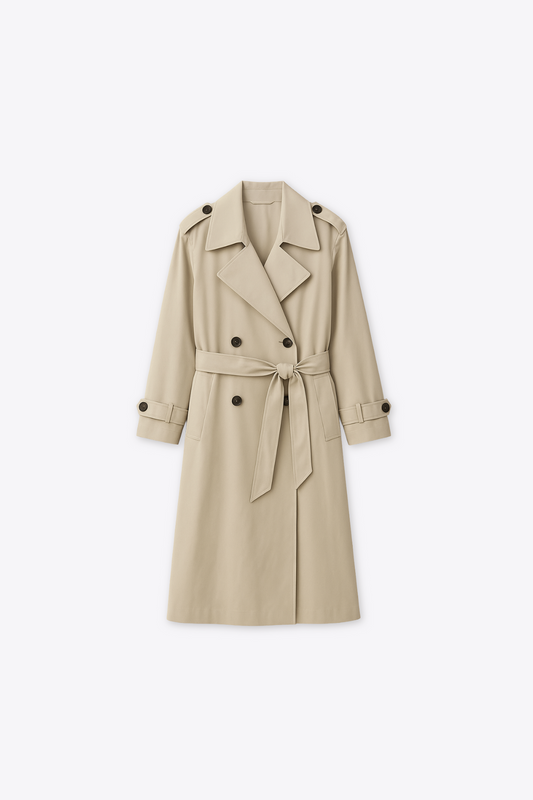 TRENCH LONG CLASSIQUE CEINTURÉ