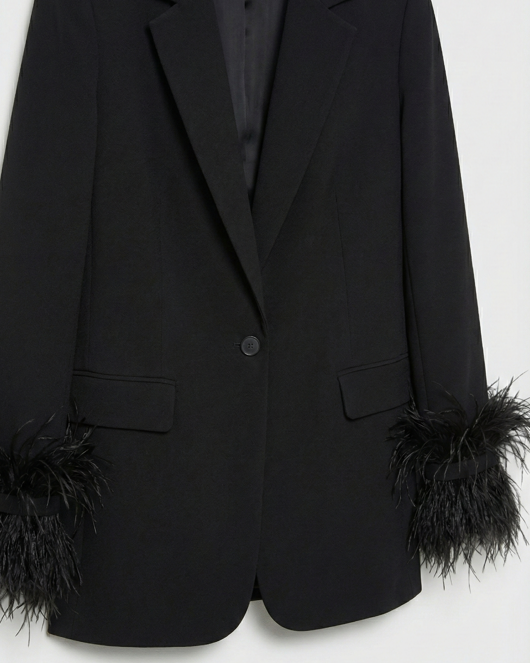 Blazer in raso nero • Donna