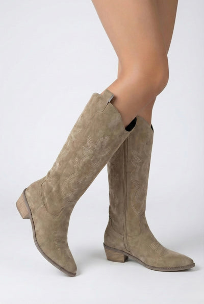 BEVELLED HEEL COWBOY BOOTS