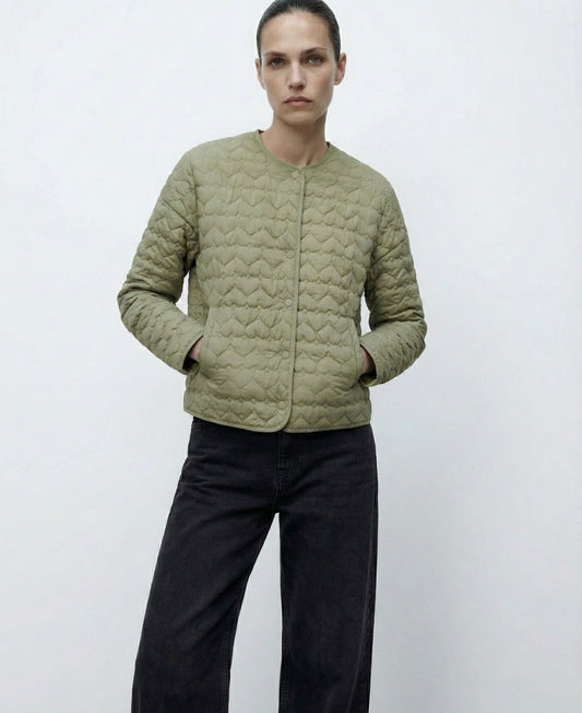 VESTE MATELASSÉE À MOTIFS CŒUR