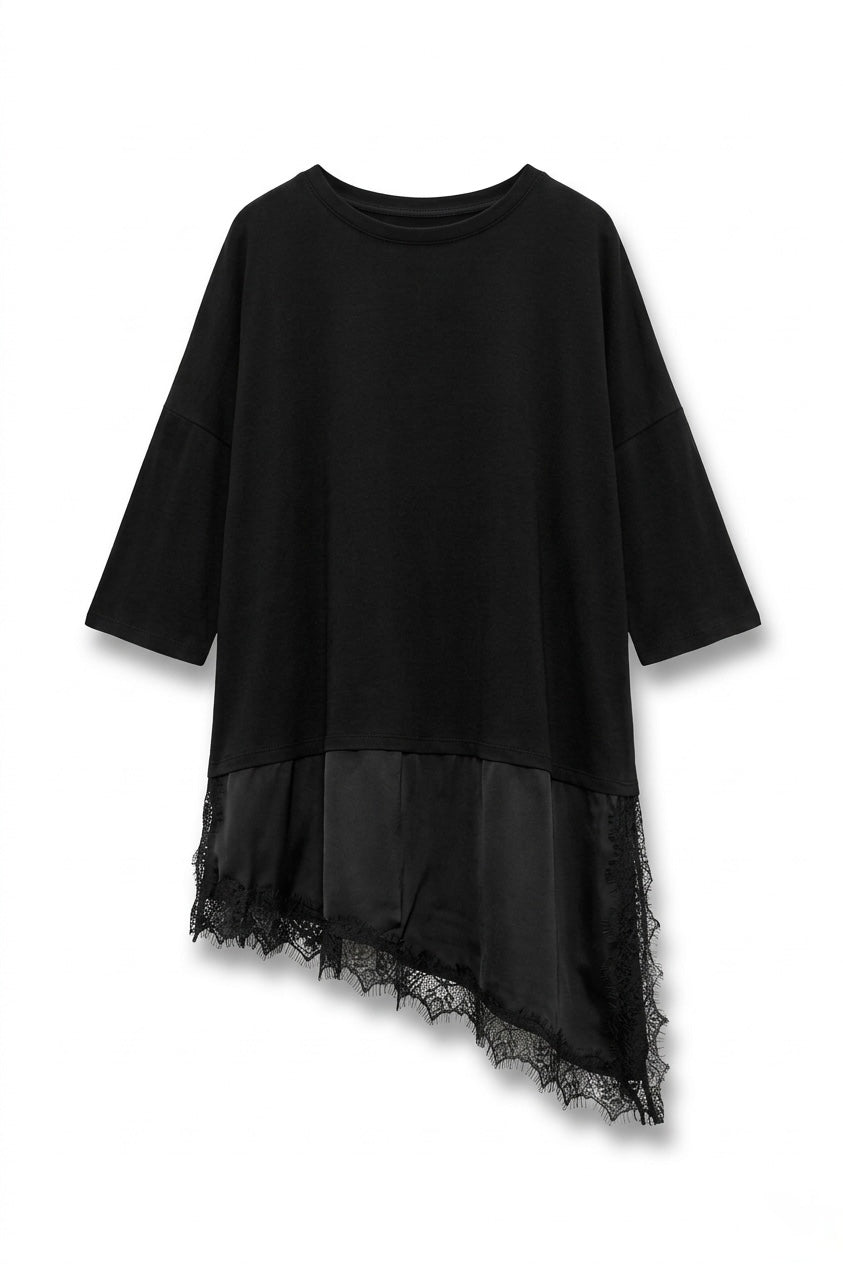 TOP NOIR BAS DENTELLE