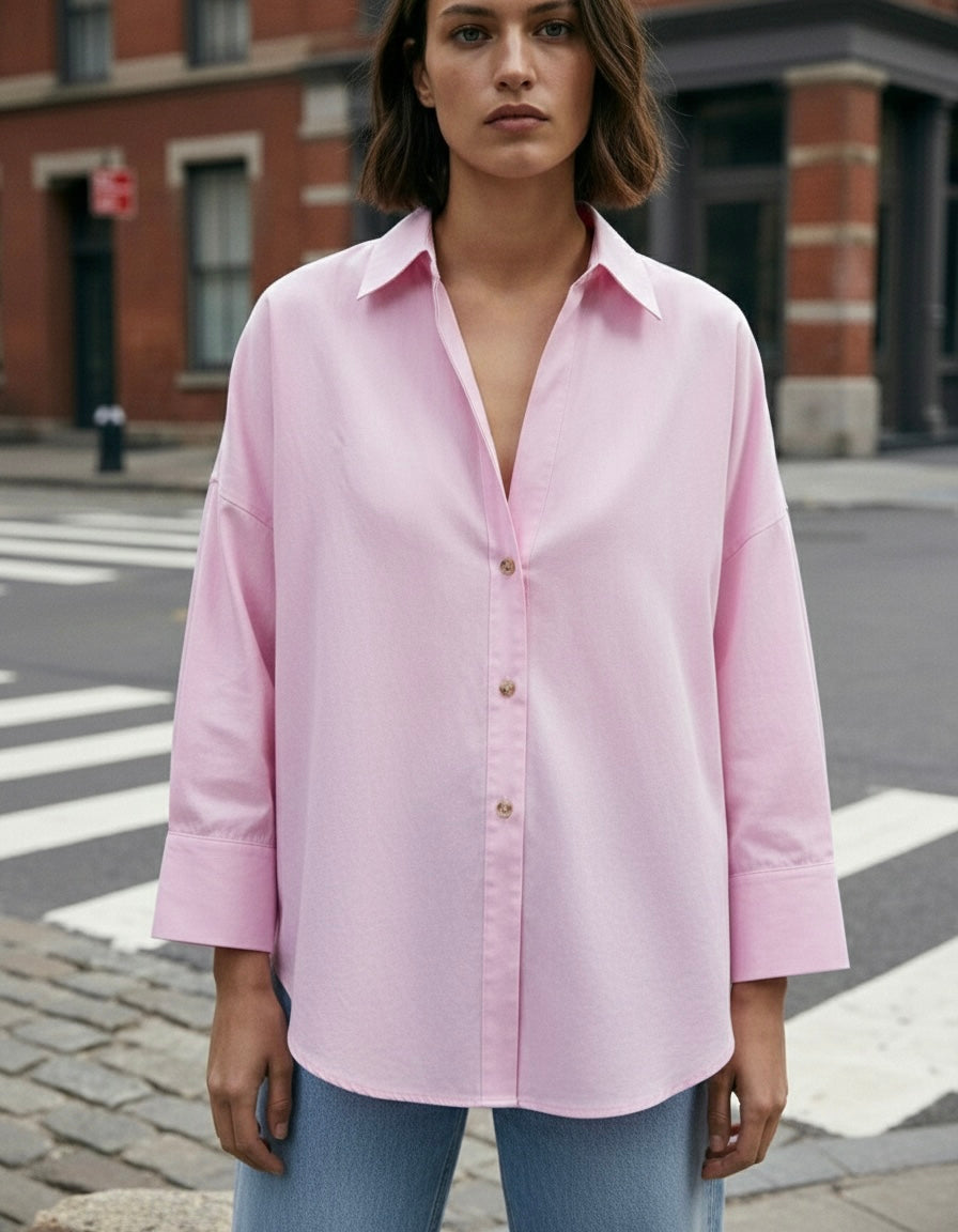 CHEMISE FLUIDE MANCHES 3/4