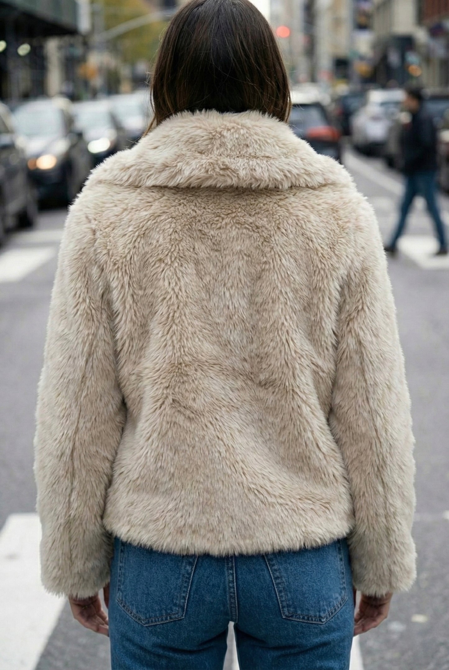 VESTE EFFET FOURRURE