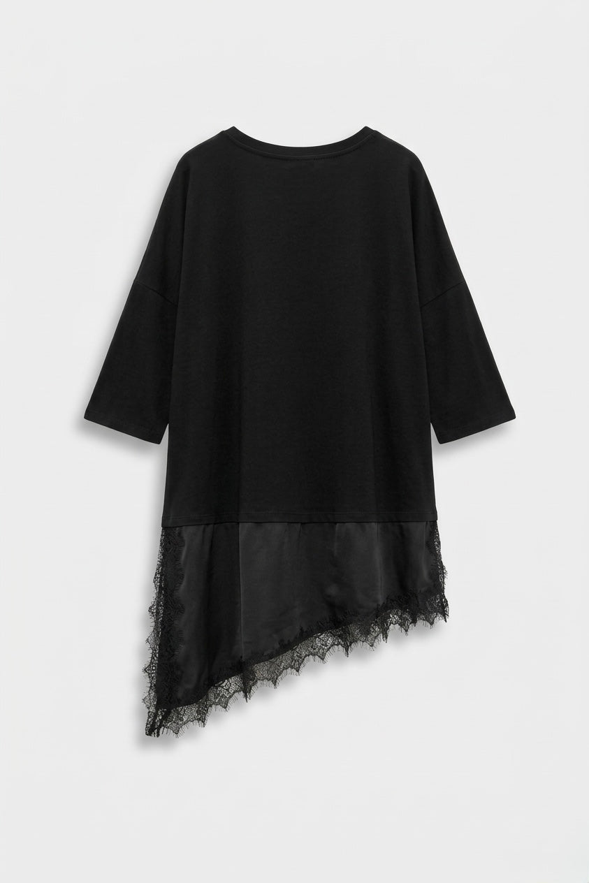 TOP NOIR BAS DENTELLE