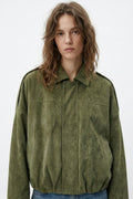 BLOUSON AMPLE EFFET DAIM