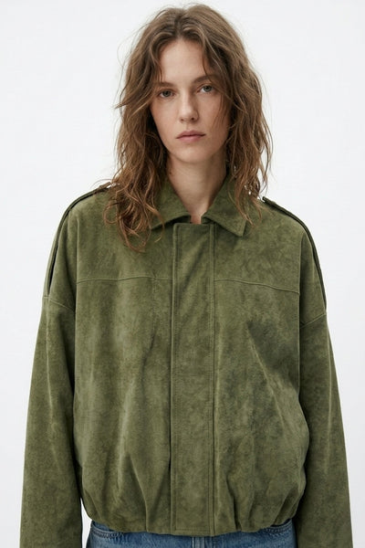 BLOUSON AMPLE EFFET DAIM