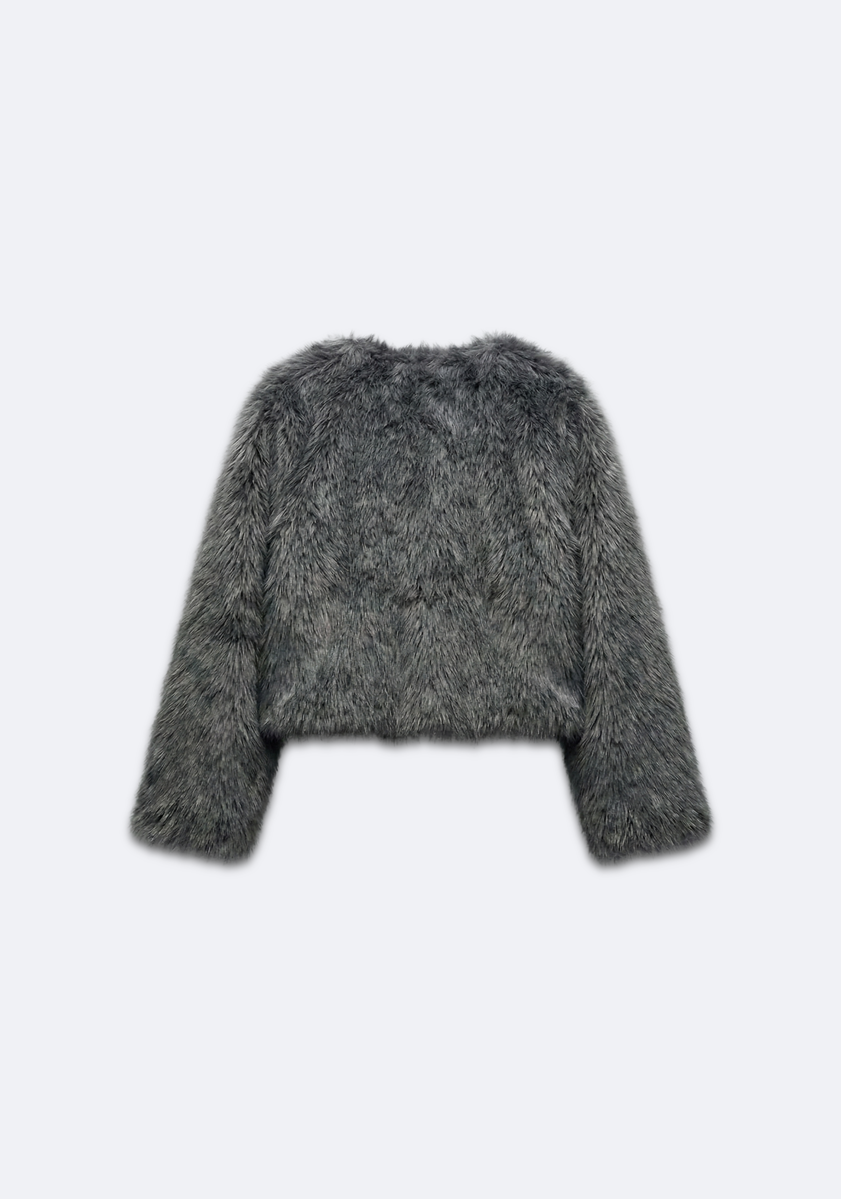VESTE TEXTURÉE EFFET FOURRURE
