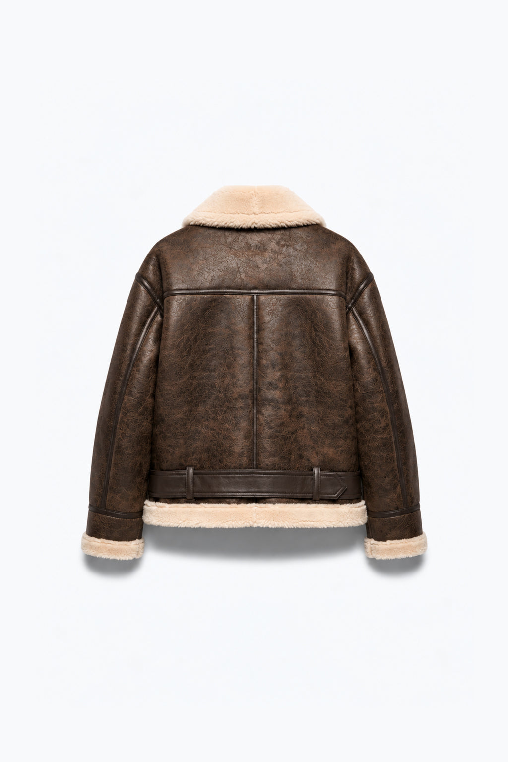 BLOUSON AVIATOR CEINTURÉ À ZIP