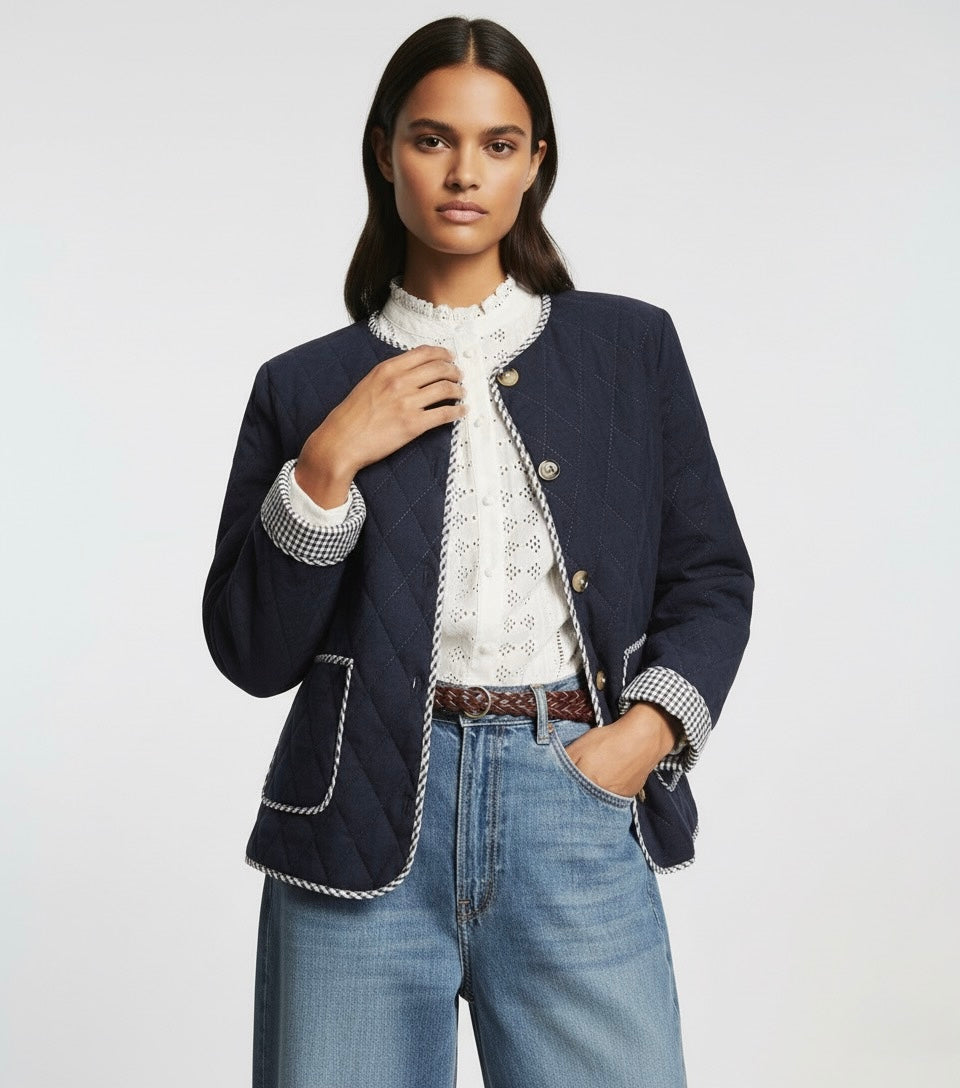 VESTE MATELASSÉE À BOUTONS DÉCORATIFS