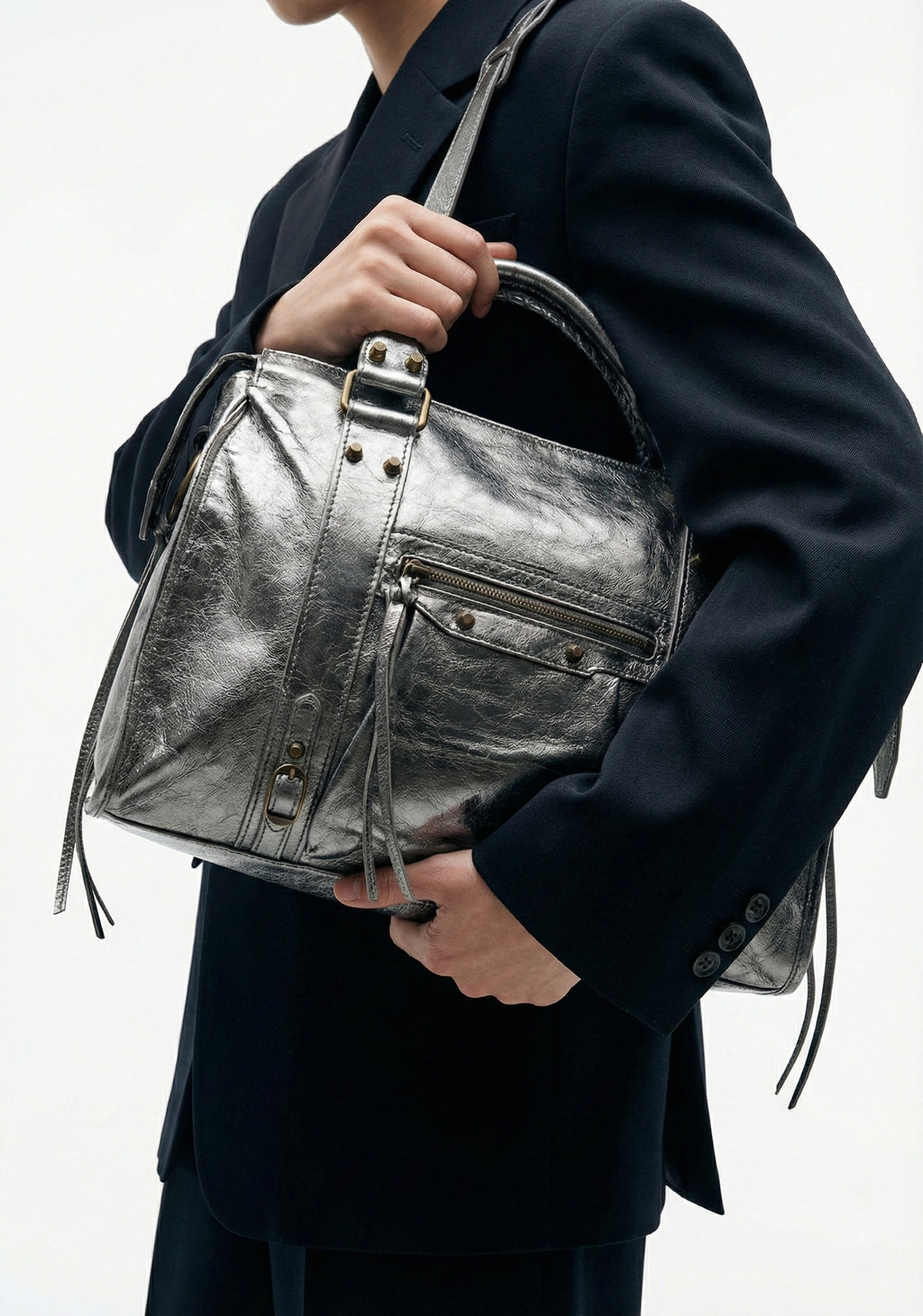 Sac à main en cuir brossé MOSS