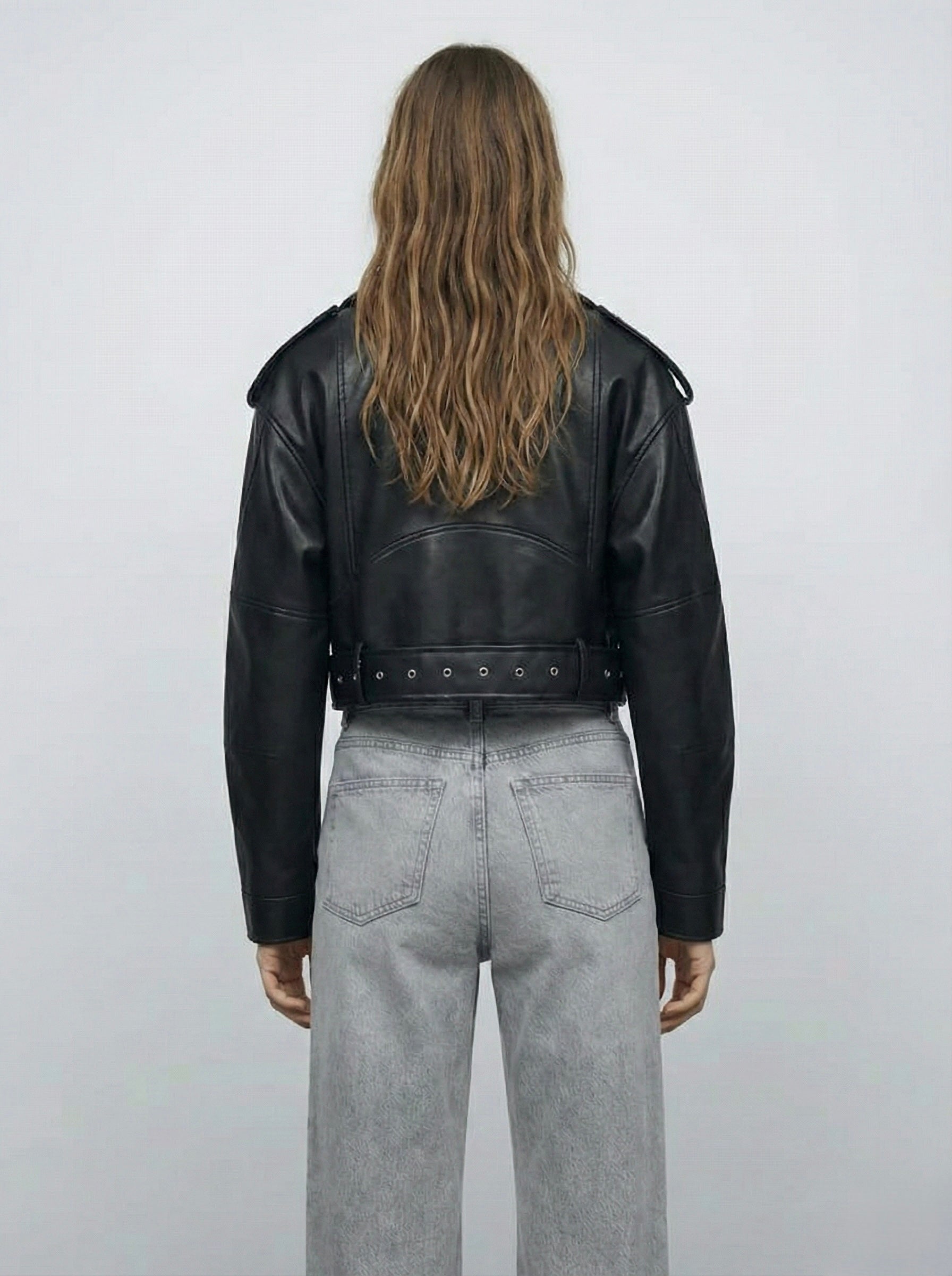 PERFECTO COURT ZIPPÉ À CEINTURE