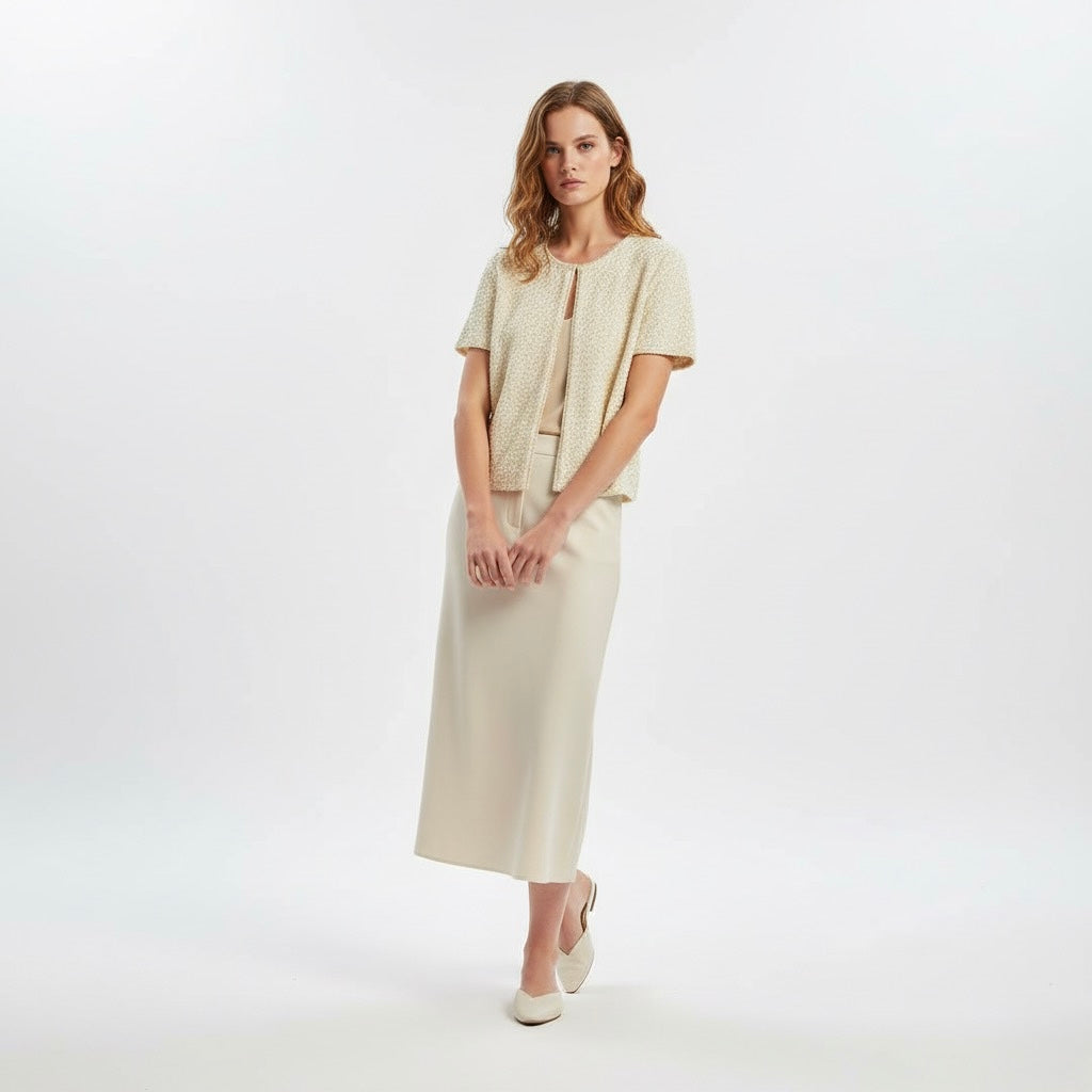 TOP EN MAILLE À SEQUINS