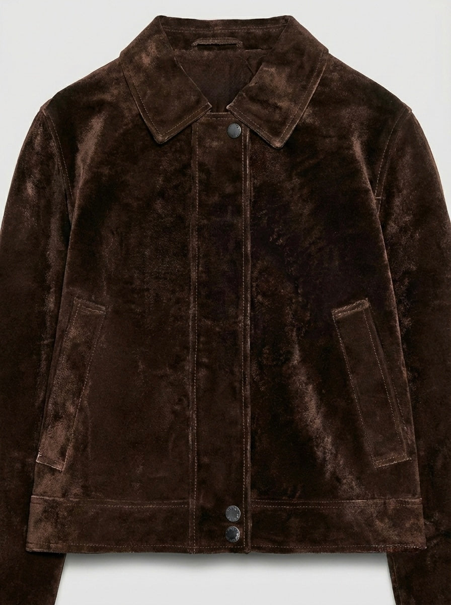 VESTE COURTE À BOUTON-PRESSION